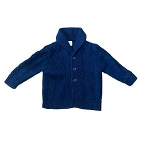 BabyGap blue cardigan, sweater, button down the front. Size 18 to 24 months.